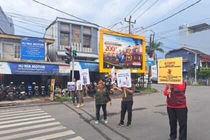 Kegiatan sosialisasi mewujudkan kawasan tertib dan bersih dari aktivitas mengemis di jalan, Juli 2025.