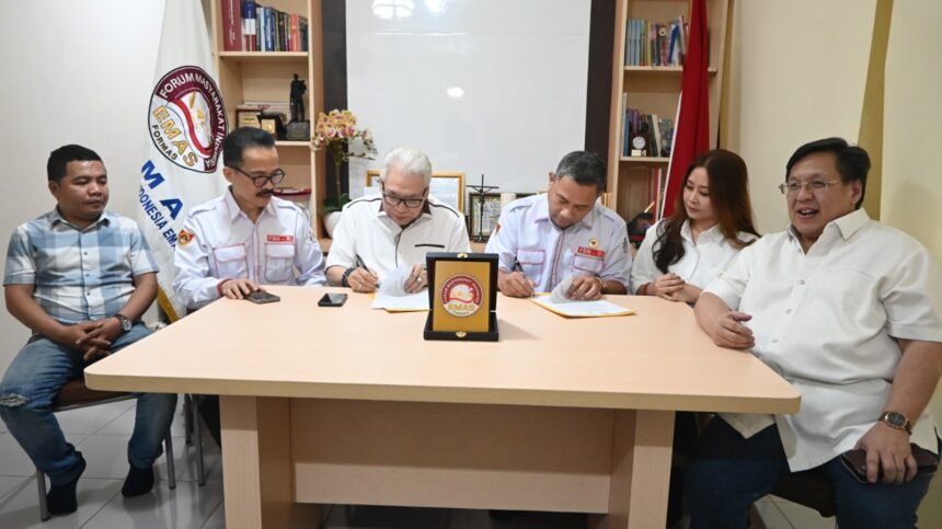 FORMAS dan LSP Pers Indonesia teken Memorandum of Understanding (MoU) Sertifikasi Kompetensi Wartawan, Juli 2025.