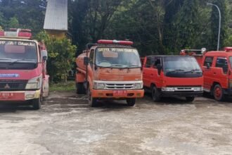 Mobil pemadam kebakaran Kabupaten Enrekang, Juli 2025.