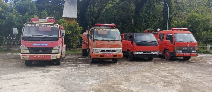 Mobil pemadam kebakaran Kabupaten Enrekang, Juli 2025.
