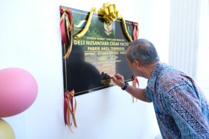 Pabrik Cerutu Deli Nusantara diresmikan, Juli 2025.