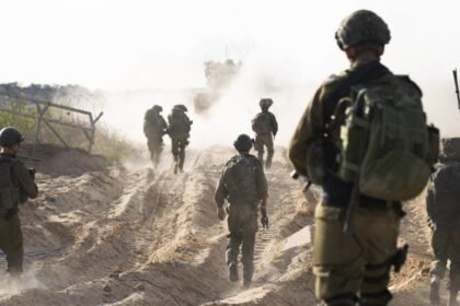 Angkatan darat Israel di Jalur Gaza.