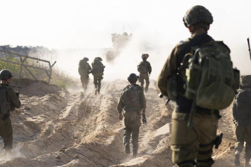 Angkatan darat Israel di Jalur Gaza.