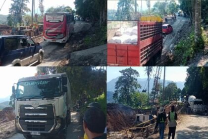 Kemacetan kendaraan di ruas Enrekang–Toraja, tepatnya di Kampung Kulinjang, Kelurahan Tuara, akibat pekerjaan perbaikan jalan dan penanganan longsor oleh PT Maya Persada. Situasi ini terjadi hampir setiap hari, siang maupun malam, menghambat arus lalu lintas dari dua arah.