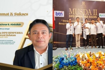 Bachnar B. Abdullah terpilih secara aklamasi sebagai Ketua DPD Himperra Sulsel periode 2025–2029 dalam Musda II di Tanjung Bira, Bulukumba, (23/8/2025).