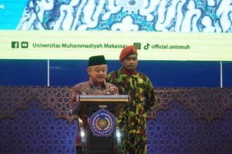 Menteri Pendidikan Dasar dan Menengah RI, Prof. Dr. Abdul Mu’ti, M.Ed., dalam Seminar Nasional Musyawarah Wilayah III Majelis Tarjih dan Tajdid Pimpinan Wilayah Muhammadiyah (PWM) Sulawesi Selatan di Balai Sidang Muktamar Universitas Muhammadiyah Makassar, Sabtu, 2 Agustus 2025.
