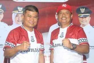 Camat Mamajang, Andi Irdan Pandita, S.STP., M.Si., dan Andi Muhammad Adri, Sekcam Mamajang Sekretaris Camat Mamajang.