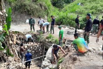 Pengerasan Jalan TMMD ke-125 di Anggeraja-Enrekang, (9/8/2025).