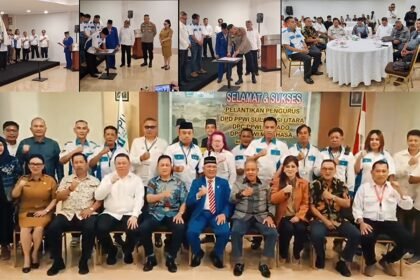 Catatan kecil dari Sulut: Ketua Umum PPWI lantik pengurus PPWI Sulawesi Utara dan dihadiri sejumlah jenderal, (4/8/2025). (ppwi/ho)