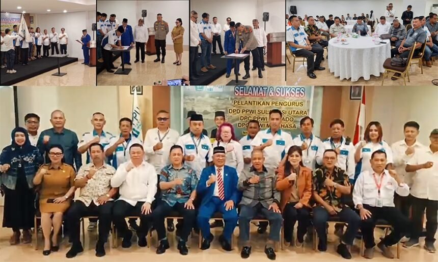 Catatan kecil dari Sulut: Ketua Umum PPWI lantik pengurus PPWI Sulawesi Utara dan dihadiri sejumlah jenderal, (4/8/2025). (ppwi/ho)