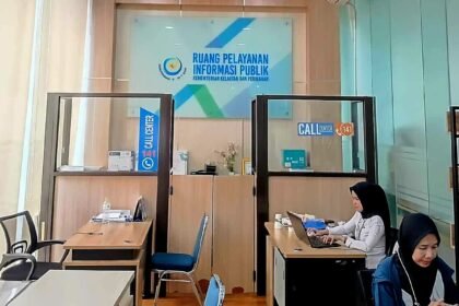 Ruang pelayanan dan informasi publik Kementerian Kelautan dan Perikanan (KKP).
