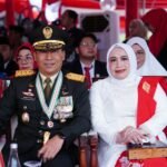 Pangdam XIV/Hasanuddin, Mayjen TNI Windiyatno, hadir bersama Ketua Persit Kartika Chandra Kirana, Ny. Infita Windiyatno.