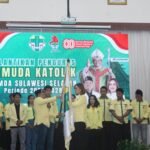 Pelantikan pengurus baru Pemuda Katolik Komda Sulawesi Selatan periode 2025–2028 yang dipimpin Erika Tamsil berlangsung di Aula Keuskupan Agung Makassar, Rabu (20/8/2025).