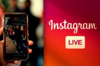 Instagram dengan fitur live dan hanya untuk akun publik dengan 1.000 pengikut.