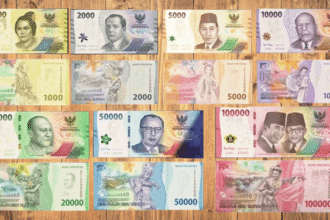 Uang kertas Rupiah.