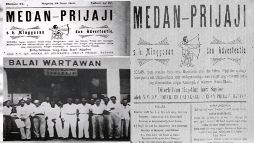 Media pers Indonesia tempo dulu: Medan Prijaji, surat kabar pribumi pertama, dan Balai Wartawan sebagai ruang perjuangan jurnalis.