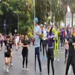 Peserta Road to KBA Run Esempe5 tampak antusias mengikuti rangkaian pra-event—dari lari bersama hingga senam aerobik—yang bukan hanya ajang olahraga, tapi juga ruang kebersamaan alumni SMPN 5 Makassar dan masyarakat luas.