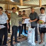 Kelompok tani di Desa Padangloang, Kecamatan Patampanua mendapatkan bantuan sarana produksi (saprodi) untuk budidaya cabe rawit, (4/9/2025).