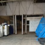 Foto pintu masuk pabrik PT Uloda Food Indonesia di kawasan Industri Modern Cikande, Serang, Banten, yang diduga memproduksi es krim cone tanpa izin edar dari BPOM.