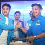 Ketua DPK KNPI Biringkanaya periode 2022–2025, Aldy Rafzanjani Thamrin, bersama Ketua DPK KNPI Biringkanaya terpilih Periode 2025-2028 Andi Muhammad Farid. (foto: mediapesan/paul)