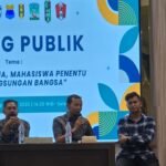 Dialog Publik Cipayung Plus Sumut bertema “Jaga Indonesia, Mahasiswa Penentu Keberlangsungan Bangsa” di Gedung Dakwah Muhammadiyah Sumut, Medan, Jumat (19/9/2025). Acara ini menghadirkan aktivis 1998 Muhammad Ikhyar dan Sekretaris Fokal IMM Sumut Ahmad Khairuddin sebagai narasumber.