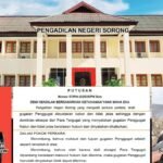 PN Sorong menolak gugatan WNA Malaysia atas lahan 6.600 m², menguatkan hak keluarga Samuel Hamonangan Sitorus dan masyarakat adat.