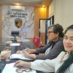 Koalisi Keadilan untuk Perempuan Makassar saat menghadiri gelar perkara khusus di Ditreskrimum Polda Sulsel, mendesak penghentian penyidikan (SP3) kasus R yang dinilai sarat kejanggalan.