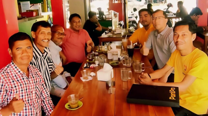 Pertemuan pengurus DPD Himperra Sulsel bersama perwakilan perusahaan cat di Makassar, membahas rencana kerja sama untuk mendukung kualitas hunian, (23/9/2025).