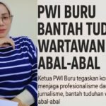 Ketua PWI Buru, Asma Payapo tegaskan komitmen menjaga profesionalisme dan marwah jurnalisme, bantah tuduhan wartawan abal-abal.