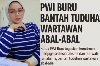 Ketua PWI Buru, Asma Payapo tegaskan komitmen menjaga profesionalisme dan marwah jurnalisme, bantah tuduhan wartawan abal-abal.