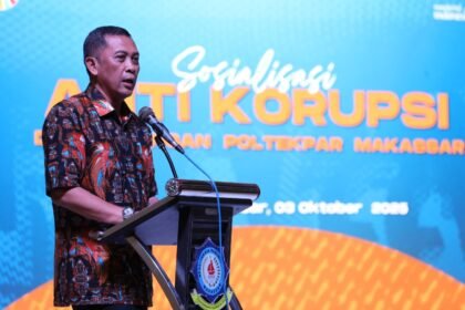 Sosialisasi anti korupsi di Poltekpar Makassar menjadi bagian dari gerakan membangun budaya integritas di lingkungan pendidikan pariwisata. Langkah kecil menuju birokrasi yang bersih dan melayani.