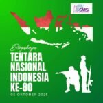 SMSI Sulsel mengucapkan Dirgahayu ke-80 Tentara Nasional Indonesia. Delapan dekade pengabdian TNI menjadi penanda keteguhan menjaga kedaulatan, dari darat, laut, hingga udara Indonesia.