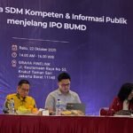 Para narasumber dalam FGD “Pentingnya SDM Kompeten & Informasi Publik Menjelang IPO BUMD” di Graha Finelink, Jakarta, membahas strategi PAM Jaya menuju BUMD modern yang transparan dan berdaya saing global.