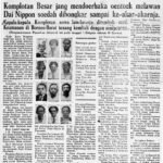 Arsip koran Borneo Sinbun (Pontianak, 1 Agustus 1944) menyiarkan eksekusi puluhan tokoh Kalimantan Barat oleh Jepang. Peristiwa yang kemudian dikenal sebagai Tragedi Mandor ini menewaskan ribuan orang, termasuk Sultan Pontianak dan elit lokal. Halaman ini menunjukkan bagaimana media saat itu dipakai sebagai alat propaganda untuk melegitimasi kekerasan pendudukan. 