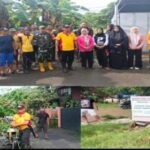 Warga RT 001 RW 001 Lingkungan Borongbilalang, Kelurahan Kalebajeng, Kecamatan Bajeng, Kabupaten Gowa bersama personel Binmas Polsek Bajeng dan Babinsa Koramil menggelar kerja bakti, Sabtu (15/11/2025).