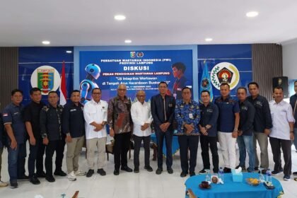 Pekan Pendidikan Wartawan PWI Lampung di Bandar Lampung, Senin (17/11/2025)
