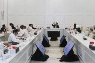 Pertemuan antara PWI dan Bappenas berlangsung dalam suasana formal di Jakarta, membahas penguatan ekosistem pers nasional serta peran media dalam perencanaan pembangunan jangka panjang. (dok. pwi/ho/mediapesancom)