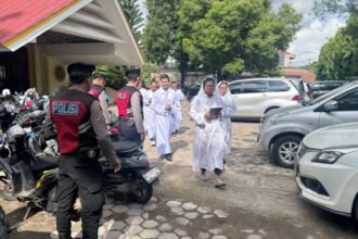Personel Perintis Presisi Samapta Polres Gowa kembali meningkatkan patroli dialogis, Minggu (23/11/2025).