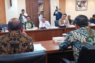 KPRP gelar audiensi dengan komunitas Pers, di Ruang Aspirasi Gedung Sekretariat Negara, Jalan Veteran III, Jakarta, (26/11/2025).