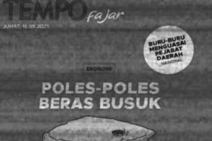 Sampul Tempo edisi 16 Mei 2025 berjudul “Poles-Poles Beras Busuk” menjadi pemicu gugatan Rp200 miliar oleh Menteri Pertanian terhadap Tempo—kasus yang kini menguji batas kebebasan pers di Indonesia.