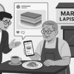 Ilustrasi: Pemilik kafe belajar memaksimalkan media sosial untuk mengangkat kembali bisnis kuliner warisan Peranakan.