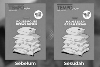 Tempo menjalankan rekomendasi Dewan Pers dengan mengganti judul di poster yang diunggah di akun Instagram Tempo. (Foto : IG Tempodotco)
