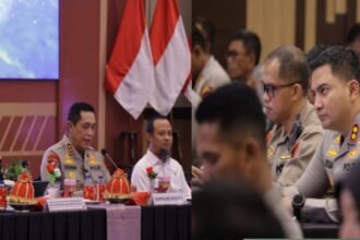Rapat Koordinasi (Rakor) Lintas Sektoral Tahun 2025 terkait kesiapan pelaksanaan Operasi Kepolisian Terpusat Lilin-2025. Kegiatan ini digelar di Hotel Harper Makassar, Rabu (17/12/2025).