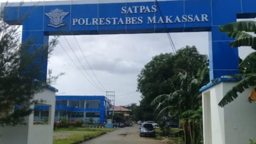 Satpas Polrestabes Makassar, lokasi pelayanan resmi pembuatan SIM B2 yang wajib melalui prosedur sesuai ketentuan Polri.