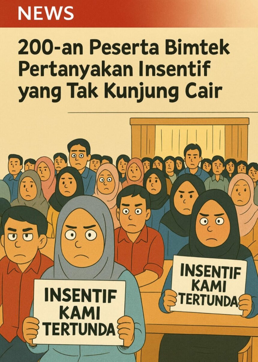 Sekitar 200 peserta Bimbingan Teknis (Bimtek) Penulisan Berbasis Konten Budaya Lokal di Sulawesi Selatan mempertanyakan insentif yang hingga kini belum dibayarkan, meski kegiatan telah berlangsung lebih dari satu bulan.