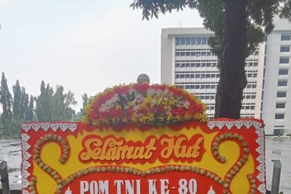 GWI DPD Banten beri ucapan HUT ke-80 PUSPOM TNI digelar di Joglo Ageng Mabes TNI Cilangkap.