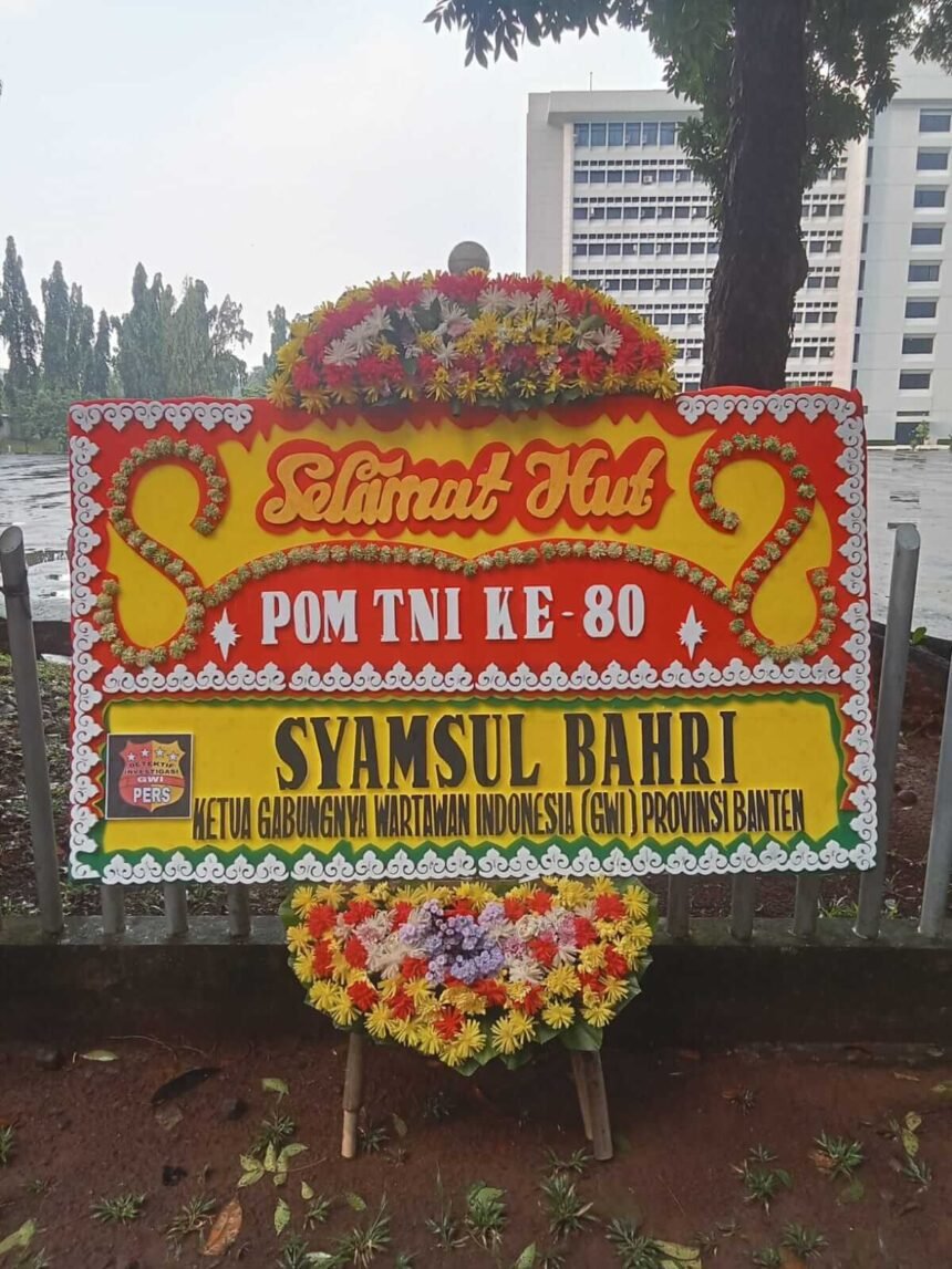 GWI DPD Banten beri ucapan HUT ke-80 PUSPOM TNI digelar di Joglo Ageng Mabes TNI Cilangkap.