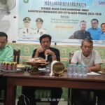 Ketua SMSI Sulsel Anwar Sanusi membuka Muskab SMSI Pangkep 2025–2028 di Pangkep, Sabtu (20/12/2025).