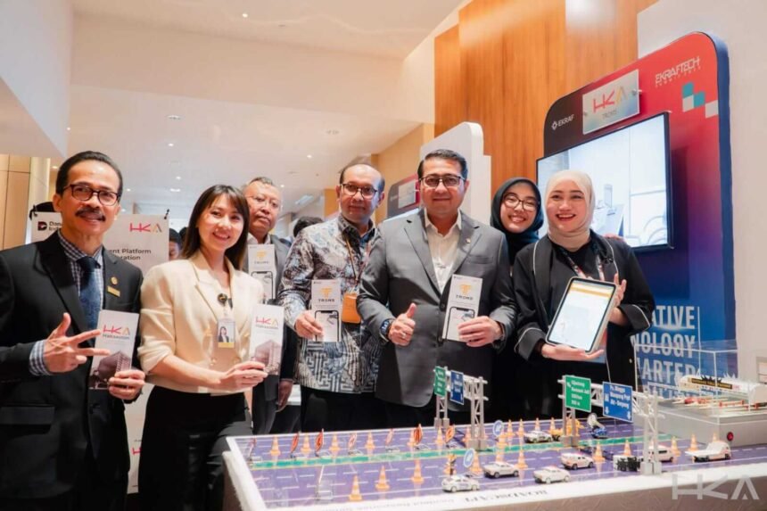 HKA memamerkan TROMS sebagai solusi digital operasional jalan tol dalam ajang Ekraftech 2025 di Jakarta.