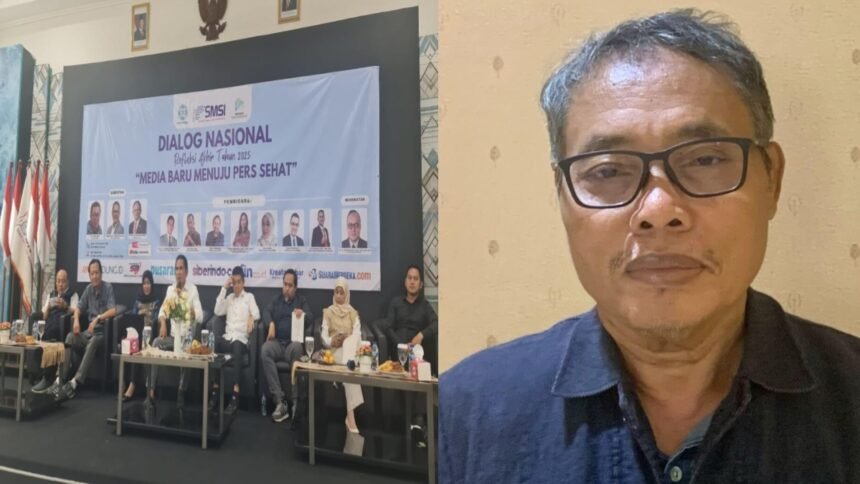 Dialog Nasional SMSI akhir 2025 membahas masa depan media baru menuju pers yang sehat—podcast didorong keluar dari wilayah abu-abu hukum menuju institusi pers yang bertanggung jawab.